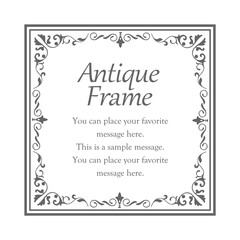 高級感のあるフレームデザインセット