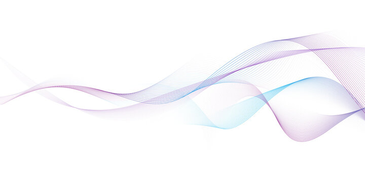 Modern abstract glowing wave background. Dynamic flowing wave lines design element. Futuristic technology and sound wave pattern. PNG file.