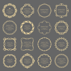 高級感のあるフレームデザインセット