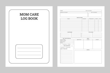 Mom&rsquo;s Health Care Logbook Planner  kdp interior 