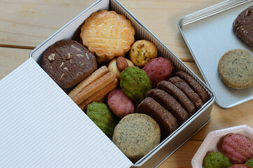 a box of homemade cookies 