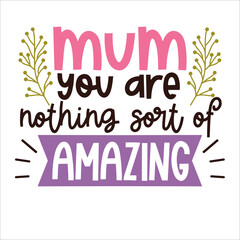 Mothers day lettering for greeting card design, signs, romantic illustration. Festive decoration. Invitation template. Vector illustration