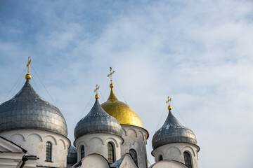 architectural fragments of ancient buildings and fortifications of the Novgorod Kremlin