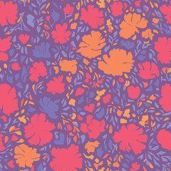 Seamless repeating pattern of flowers