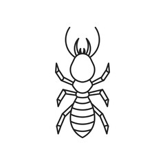 Termite insect icon. High quality black vector illustration.