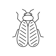Whitefly insect icon. High quality black vector illustration.
