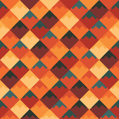 An abstract, geometric seamless pattern