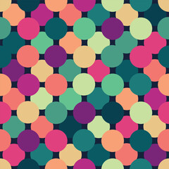 An abstract, geometric seamless pattern
