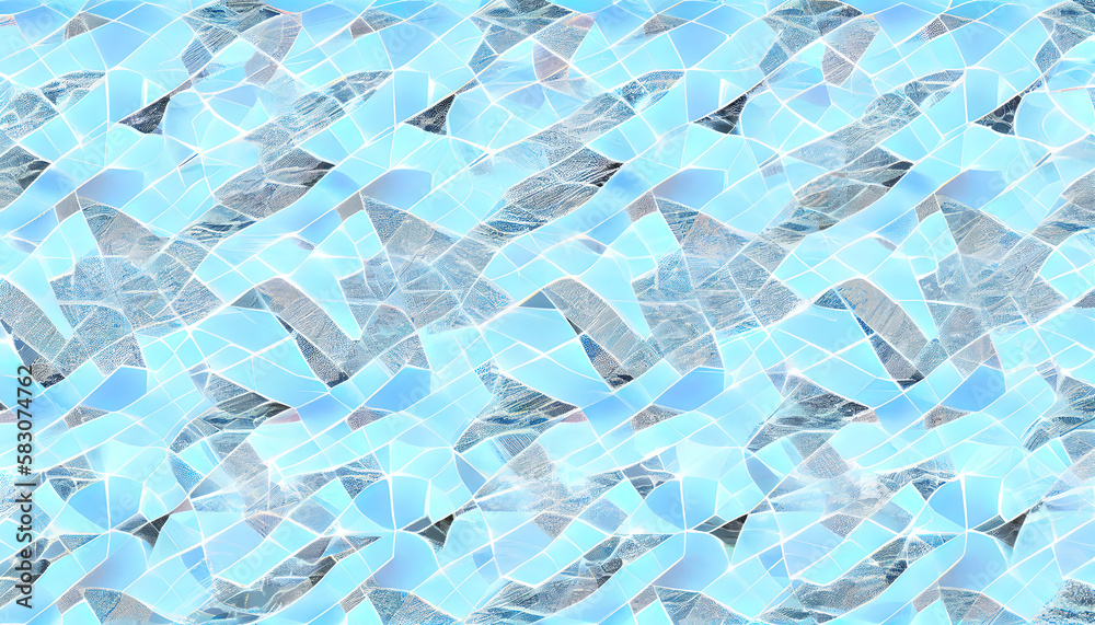 Wall mural Abstract non regular pattern micro chip. Ai  generated