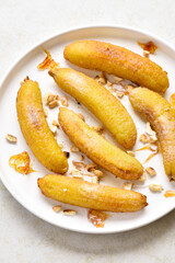 Deep fried bananas