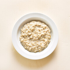 Oatmeal, top view