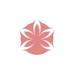 Lotus flower icon isolated on transparent background
