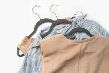 Second hand clothes, used wardrobe. Circular fashion, fast fashion, eco-friendly sustainable...