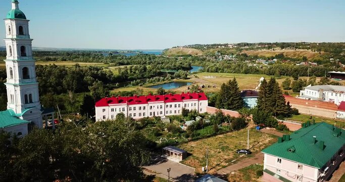 Elabuga town drone video