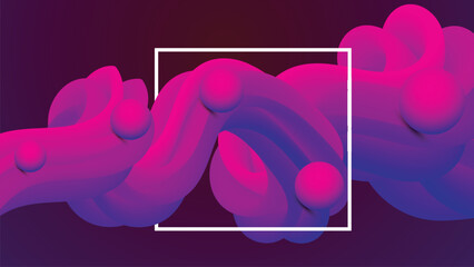 Modern Abstract Fluid Background Vector Illustration
