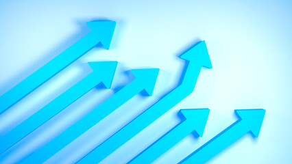 3d Arrows Concept Stock Photo