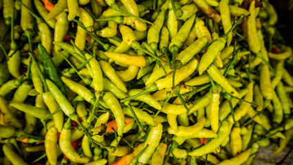 Chili sold in traditional markets