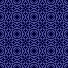 dark blue seamless lace pattern. ornament interlacing. cover, print.
