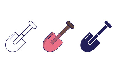 Shovel vector icon