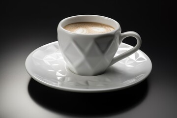 Hexagonal Cup of Coffee - Generative AI