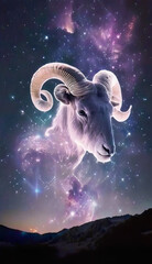 Aries zodiac, horoscope background, smartphone wallpaper, (generated ai)
