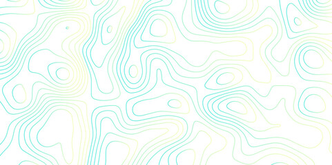 Abstract Topographic map background with wave line. gradient multicolor wave curve lines banner background design. Vector illustration. Line topography map contour background.