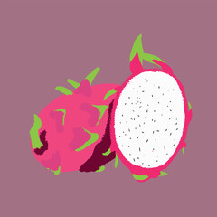 Dragon fruit textured background. Exotic fruits. 