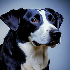 Dog black&white shorthaired