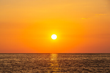Lagouvardos, Greece sunset on the sea
