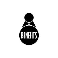 Benefits icon isolated on transparent background