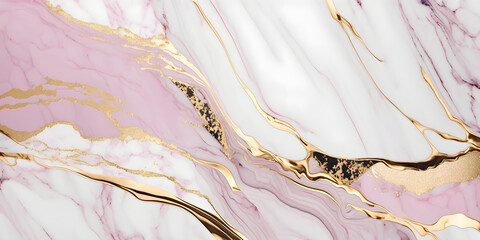 Modern futuristic pink marble rose gold color background. Created with Generative AI.