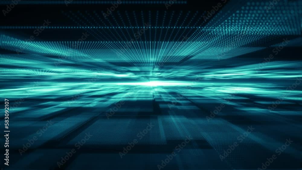 Poster abstract technology background. data flow, big data, technology background concept. abstract big dat