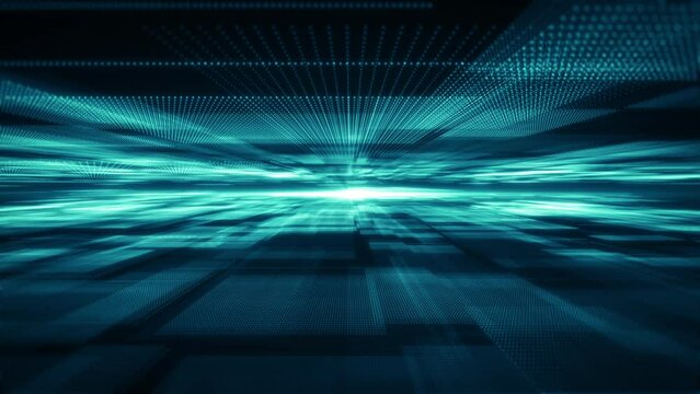 Abstract technology background. Data flow, big data, technology background concept. Abstract big data analytic artificial intelligent simulation, Digital background.