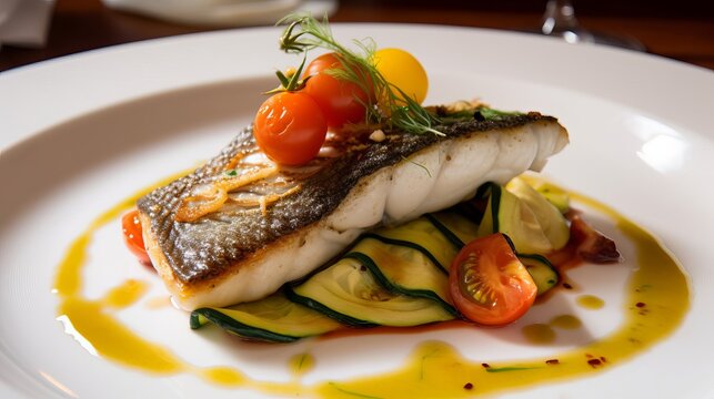 ranzino alla Griglia with Grilled Zucchini and Tomatoes