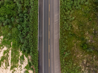 Fototapeta premium the road in the park