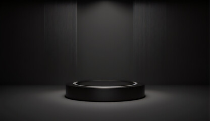 Add a touch of elegance to your product display with this black pedestal