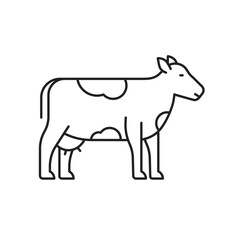 Cow icon. High quality black vector illustration.