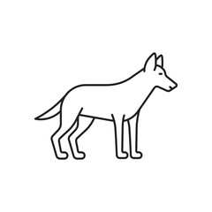 Dog icon. High quality black vector illustration.
