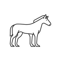 Horse icon. High quality black vector illustration.