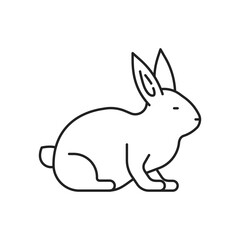 Fototapeta na wymiar Rabbit icon. High quality black vector illustration.