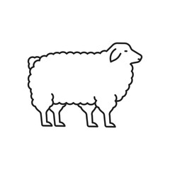 Sheep icon. High quality black vector illustration.