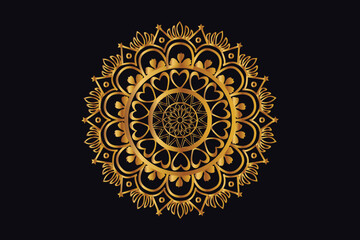 Luxury Golden Royal Mandala Design Vector for Background. Golden mandala design. Islamic background design