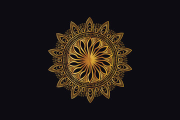 Luxury Golden Royal Mandala Design Vector for Background. Golden mandala design. Islamic background design