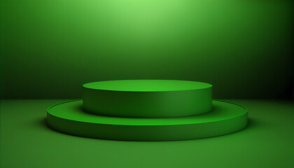 Get your products noticed with a green pedestal!