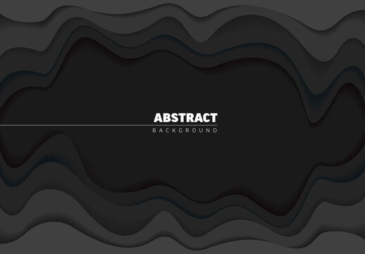 Abstract dark background made from paper cut holes with place for your text