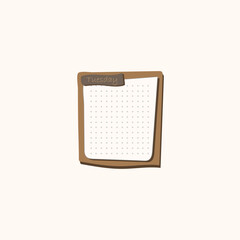 Paper note on sticker. Notes for reminders, to do list, planner, schedule.