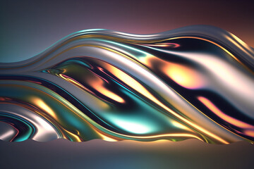 abstract background with glowing lines, Generative AI	