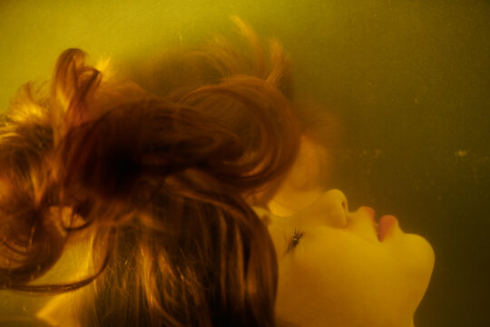 under the water