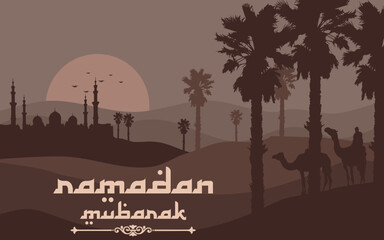 Ramadan background concept vector illustration