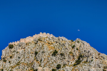 ancient castle of Corinth in Greece
